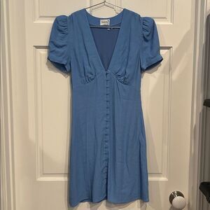 Aritzia Sunday Best Sandrine Puff Sleeve Mini Dress size 0